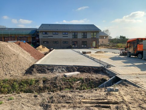 Die ersten Parkplätze entstehen